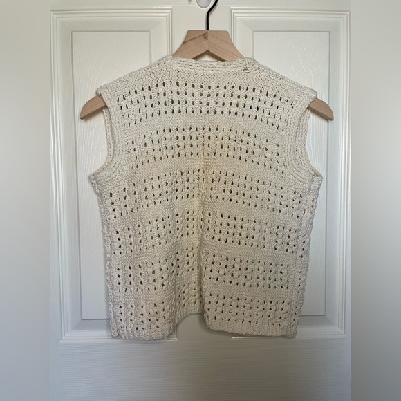 Vintage Hand Knit Chunky Vest - Picture 3 of 3